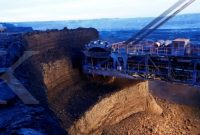 <p>A rotary dredge processes coal at Borodinsky opencast colliery, owned by the Siberian Coal Energy Company (SUEK), near the Siberian town of Borodino east of Krasnoyarsk, Russia February 26, 2019. Picture taken February 26, 2019. REUTERS/Ilya Naymushin</p>