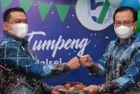 HUT Bank Kalsel- Dirut Bank Kalsel bersama Komisaris