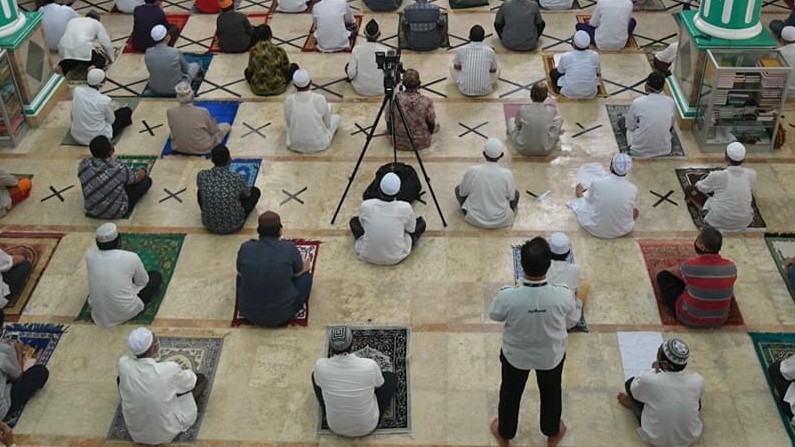 Protokol kesehatan di mesjid