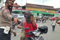 Penegakan protokol kesehatan di kota banjarmasin