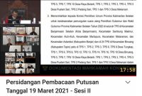 Sidang Putusan MK pilkada 2020 Kalsel
