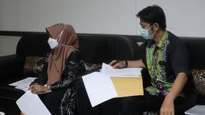 silaturrahmi dari Komisi Pemilihan Umum (KPU) kota Banjarmasin terkait koordinasi persiapan PSU