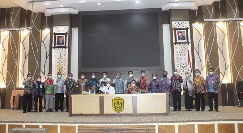 Akhamd Fidayeen berkunjung ke Balaikota Banjarmasin di Aula Kayun Baimbai