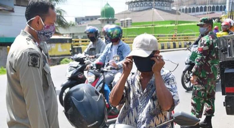 Penegakan protokol kesehatan di Kota Banjarmasin