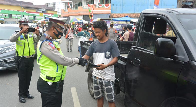 Penegakan protokol kesehatan di Kota Banjarmasin
