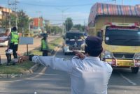 Simulasi pengaturan arus lintas dan ujicoba pembukaan Jembatan Alalak I