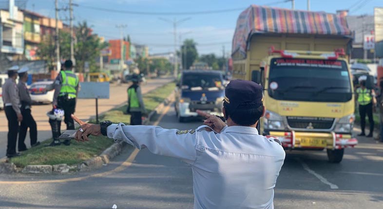 Simulasi pengaturan arus lintas dan ujicoba pembukaan Jembatan Alalak I