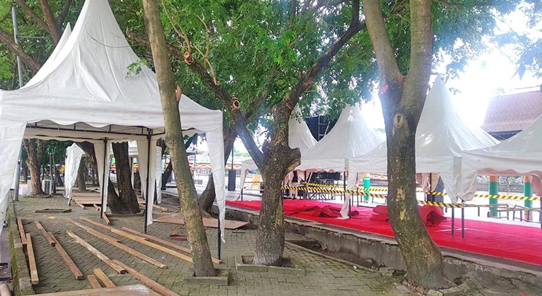 event ceremonial di Siring Piere Tendean di Kota Banjarmasin