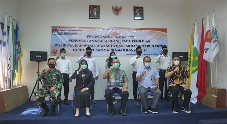 pelantikan PPK dan PPS Pemilihan Suara Ulang (PSU) Pilwali Banjarmasin (1)