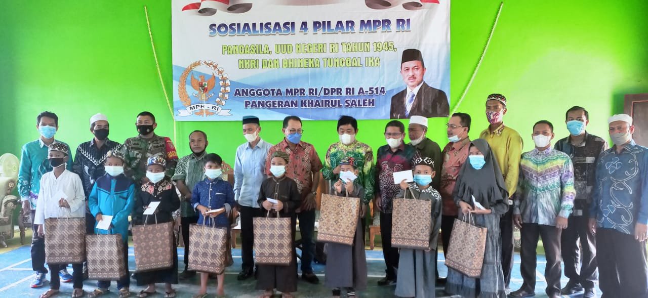 Sosialisasi 4 pilar kembali digaungkan oleh Anggota MPR-RI yang juga Anggota DPR-RI Pangeran Khairul Saleh