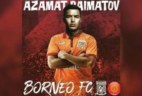Azamat Baimatov saat diresmikan Borneo FC pada 2018