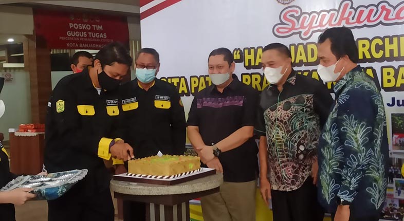 Marching Band Gita Patria Pramuka (MB GPP) mendapat apresiasi oleh Pelaksana Harian (Plh) Sekretaris Daerah (Sekda) Kota Banjarmasin