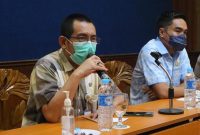 Penjabat Walikota Banjarmasin, Akhmad Fydayeen, S.H., M.Si memimpin rapat koordinasi jelang PSU Pilgub Kalsel bersama Forum Komunikasi Pimpinan Daerah (Forkopimda) Kota Banjarmasin (1)