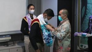 Silaturahmi dari para pemenang Nanang Galuh Banjarmasin tahun 2021 yang bertempat di Ruang Berintegrasi Lantai 2, Balaikota Banjarmasin (2)