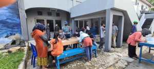 DIGENCARKAN Vaksin Covid-19 Tahap Dua di Markas Komando TNI AL-Lanal Banjarmasin (2)