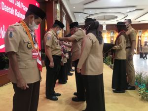 PAMAN BIRIN Pramuka Harus Tanggap dan Mampu Tekan Badai Ancaman Bencana (2)