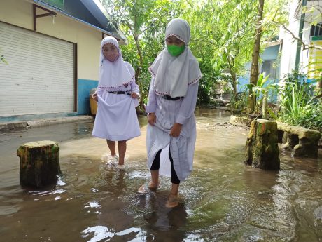 LEBIH 100 BUAH SD dan SMP Banjarmasin Terdampak Banjir Rob (2)