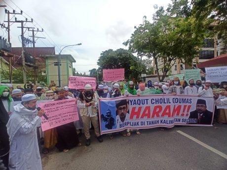 PROTES Analogikan Adzan, Pendemo Haramkan Menteri Yaqut Berpijak di Tanah Kalsel (3)