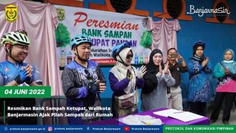 BANK SAMPAH Ketupat Pandan Diresmikan, Walikota Banjarmasin Ajak Pilah Sampah dari Rumah-2
