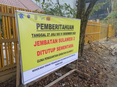 MULAI 27 Juli, Akses Jembatan Sulawesi 2 Ditutup-2