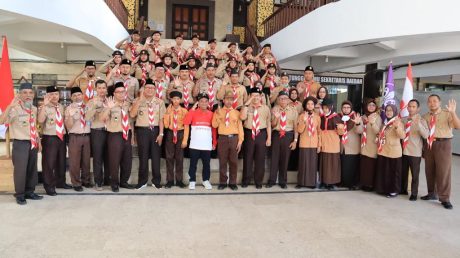 RESMI Dilepas Puluhan Kontingen Kwarcab Banjarmasin (2)