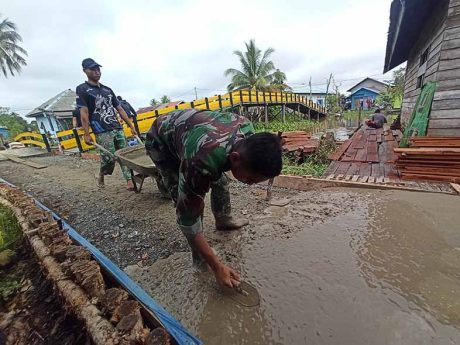 TMMD Bikin Kampung Sungai Gampa Tambah Eksotik, Pemko Terbantu, Warga Senang (3)