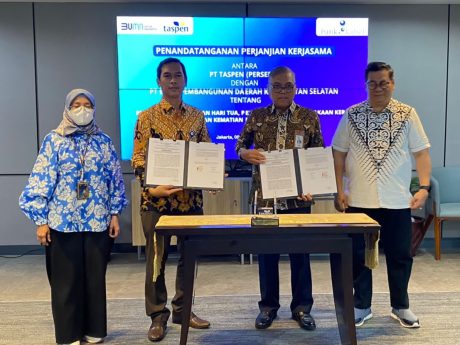 BANK KALSEL dan TASPEN Tandatangani PKS Pembayaran Pensiunan ASN di Kalsel (2)