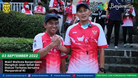 SANDIAGA Saya Titip Wisata Religi Kubah Basirih Dijaga, Diskusi Terbatas Bersama Menparekraf (2)