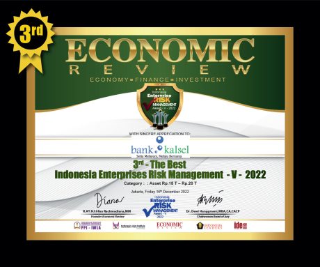 BANK KALSEL Sabet Penghargaan GCG dan RISK Management (1)