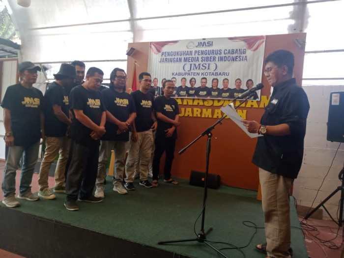 RESMI, Pengurus JMSI Cabang Kotabaru Dikukuhkan (2)