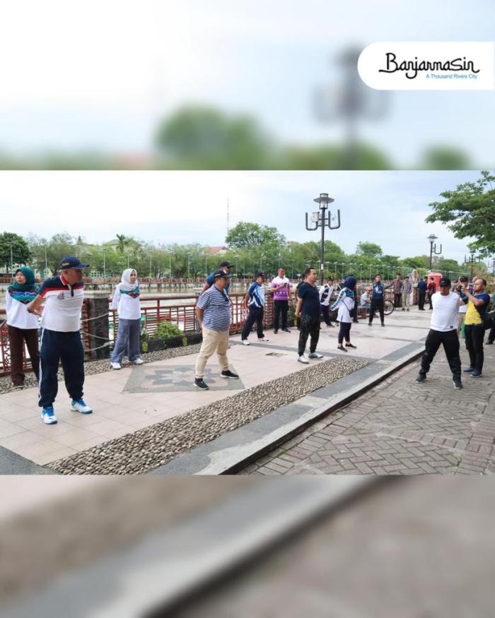 PIMPINAN SKPD Diajak Ibnu Sina Berolahraga