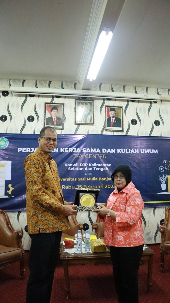 KANWIL DJP Kalselteng dan Universitas Sari Mulia Kerja Sama Tax Center