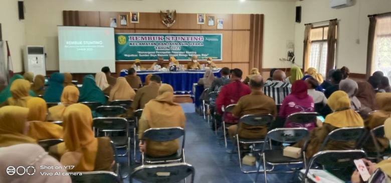 Pemerintah Kota Banjarmasin melalui Kecamatan Banjarmasin Utara menggelar Rembug Stunting tingkat Kecamatan Banjarmasin Utara Tahun 2023