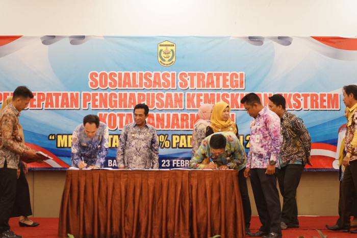 TANGGULANGI Kemiskinan, Pemko Banjarmasin Atur Strategi Percepatannya