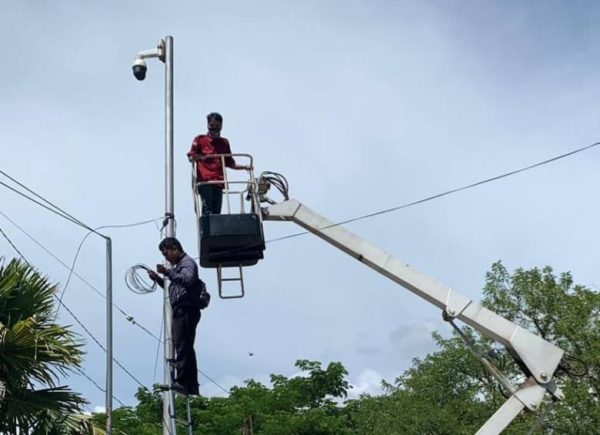 penambahan pemasangan Closed Circuit Television (CCTV) dipasang pada jalanan wilayah Kabupaten Banjar. Foto ist