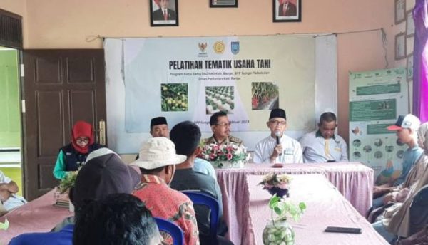 pelatihan Tematik Usaha Tani di BPP Kecamatan Sungai Tabuk, Selasa (7/2/2023). Foto Ist