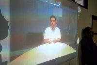 Terdakwa Mardani H Maming, mantan Bupati Tanbu (Tanah)   Bumbu) pada sidang di Pengadilan Tipikor Banjarmasin, Jumat (10/2/2023). Foto HD