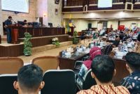 Rapat Paripurna DPRD Kalsel, Kamis (16/2/2023). Foto Ist