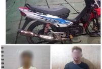 Dua pelaku pencuri sepeda motor berinisial RS (18)  dan AS (15), diringkus pada dua tempat berbeda oleh anggota Buru Sergap (Buser) Polsekta Banjarmasin Utara, Sabtu (18/2/2023) malam. Foto DO