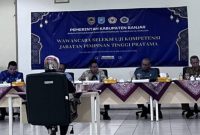 Dua puluh empat pejabat tinggi pratama Kabupaten Banjar mengikuti Seleksi. Foto Ist