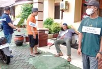 Rekonstruksi berlangsung di halaman Mapolsekta Banjarmasin Selatan, Rabu (22/2/2023). Foto DO