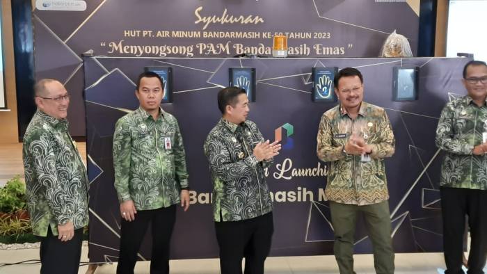 BANDARMASIH MOBILE Diluncurkan pada HUT Emas PT AM Bandarmasih