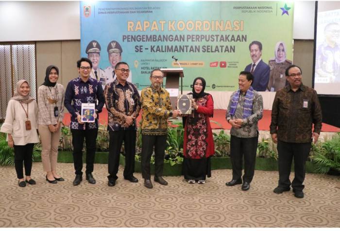 SINERGI Perpusda dengan BI Kalsel Bangun Budaya Literasi Disambut Baik Perpusnas