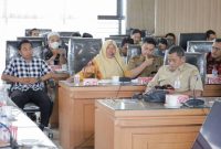 Teriakan Pegawai Pemerintah Dengan Perjanjian Kerja (PPPK) dan Nakes di Pemerintah Proivinsi terdengar hingga ke telinga Dewan Kalsel.. Foto Yuni