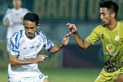 Barito Putera saat menghadapi PSIS Semarang di Liga 1, di Stadion Demang Lehman., Minggu (26/3/2023). Foto: Twitter/PSIS/SINDOnews.com, 