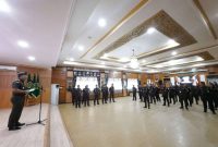 Upacara peringati HUT PERSAJA (Persatuan Jaksa Indonesia) ke 72, di Aula Anjung Papadaan Kejati Kalsel, Senin (8/5/2023). Foto Ist