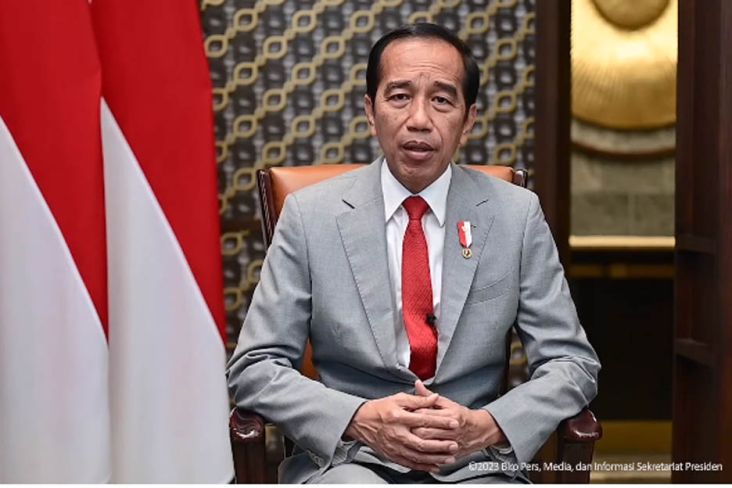 PRESIDEN Joko Widodo memberikan keterangan pers terkait perubahan status pandemi Covid-19 menjadi endemi, Rabu (21/6/2023). (FOTO/TANGKAPAN LAYAR)