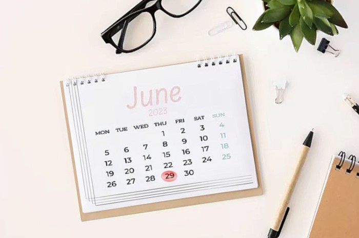 ILUSTRASI kalender Juni 2023, Iduladha 2023. (freepik.com)
