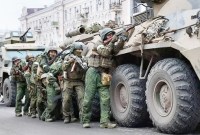 
Tentara Wagner Group saat menyerang kota Rostov, Russia. (foto: war_breaking_news)