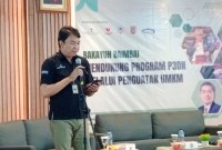 DISKUSI - Narasumber diskusi terbatas yang digelar Bank Kalsel dengan BPKP provinsi Kalsel.